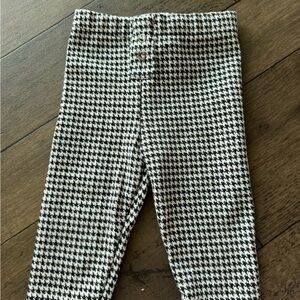 Zara Black and White Houndstooth Leggings